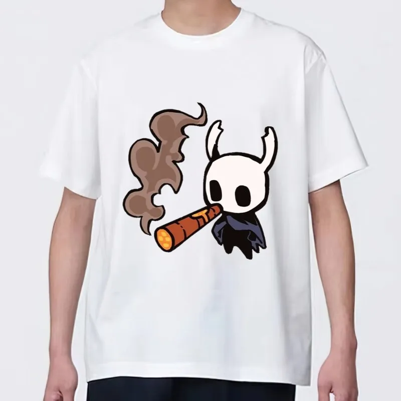 

Game Hollow Knight T Shirt Men Couple Combination Clothes Short Sleeve Collar Fashion woman Cotton