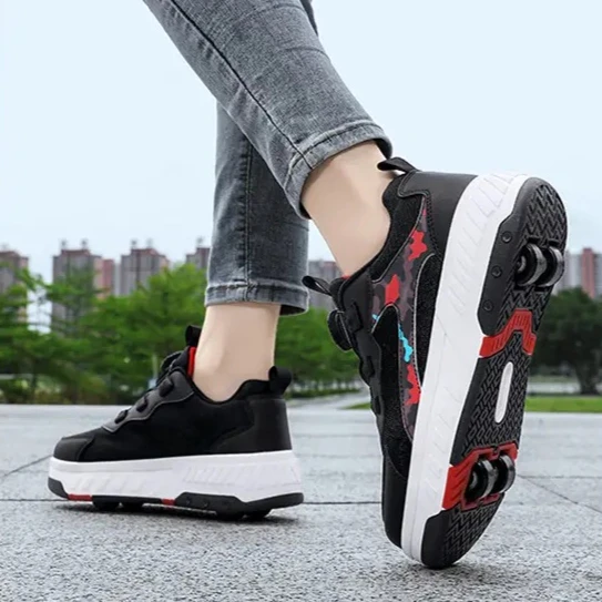 

Four-wheel running shoes, student and children's roller skates, double-row roller skates Outdoor children's roller skates