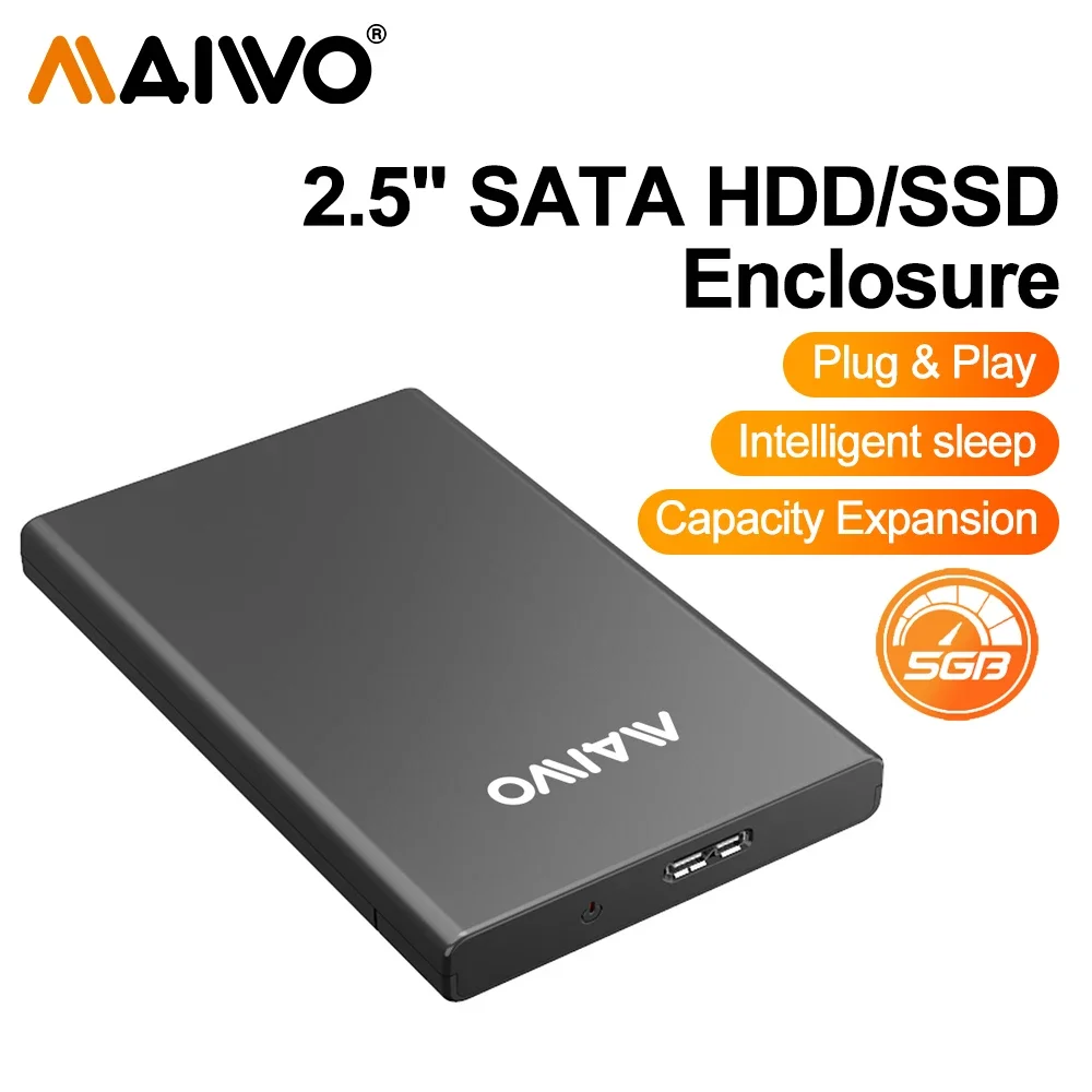 

Maiwo 2,5-дюймовый корпус для жесткого диска адаптер SATA к USB 2,5 Внешний жесткий диск HDD бокс инструмент свободная поддержка толщина 7-3,0 мм 6 Тб HDD