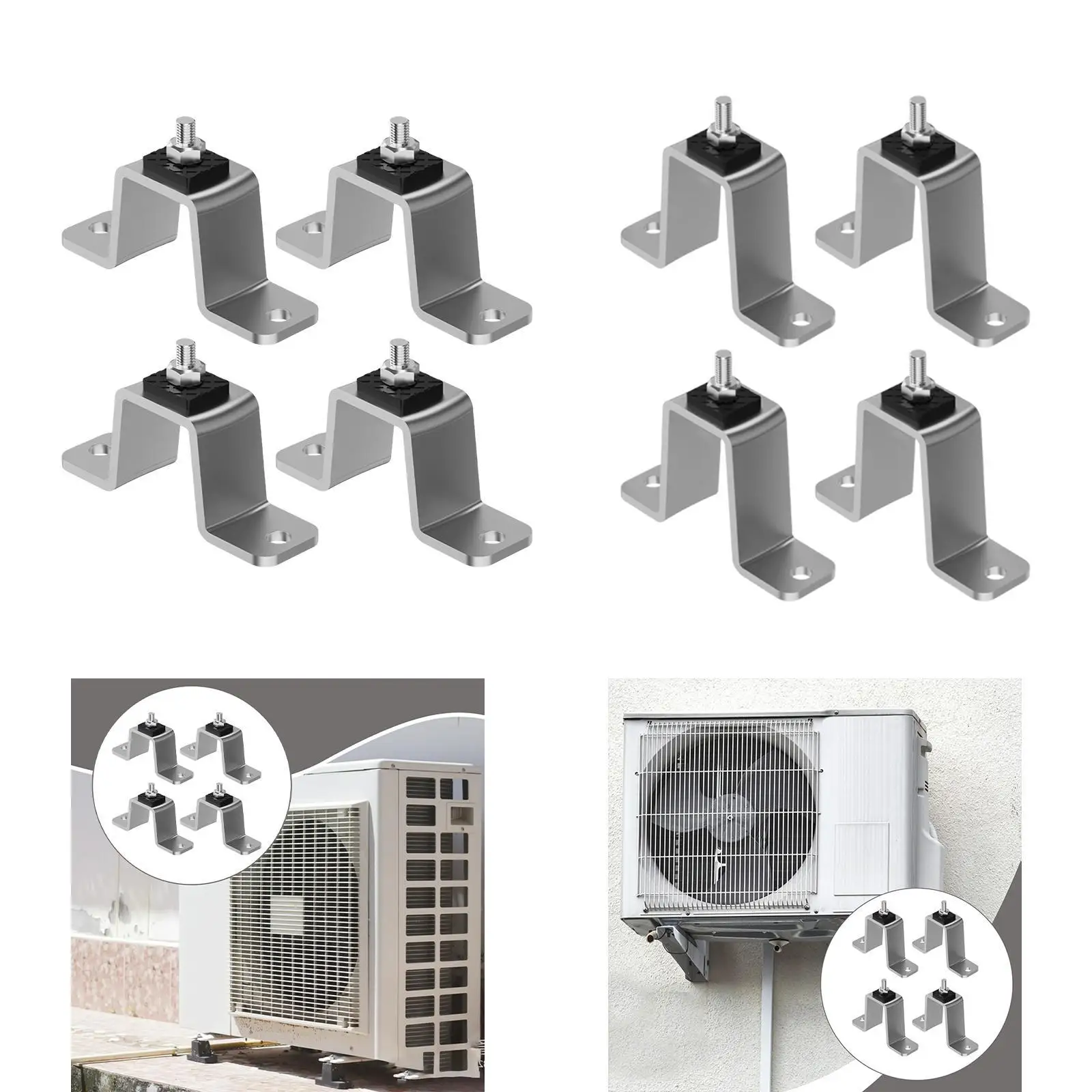 

Монтажный кронштейн из 4 предметов с виброизолятором, амортизатором для наружного применения