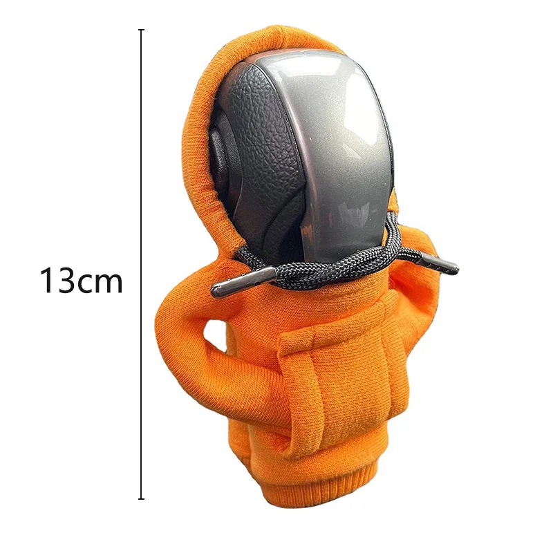 Creative Car Gear Lever Hoodie Handbrake Cover Car Gear Shift Lever Hood Small Sweater Decoration Gear Lever Clothing Cover