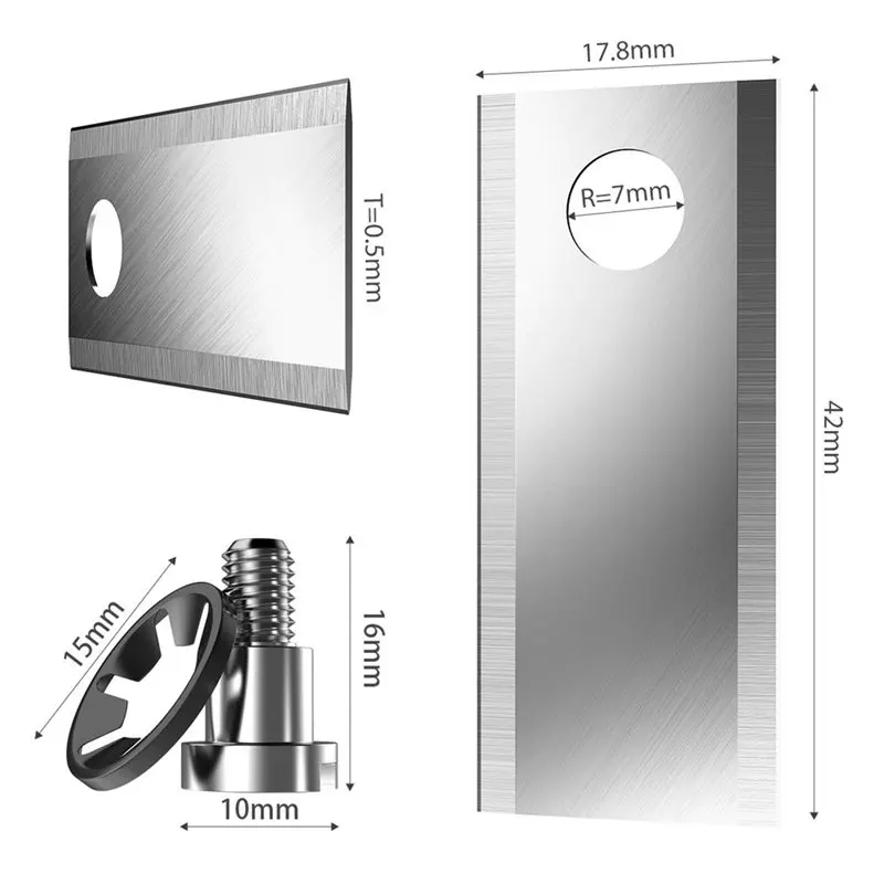 AB46-Replacement Blades With Screws(30 Pieces) For Belrobotics Bigmow/Stiga/Etesia Smart Robotic Lawnmower Units