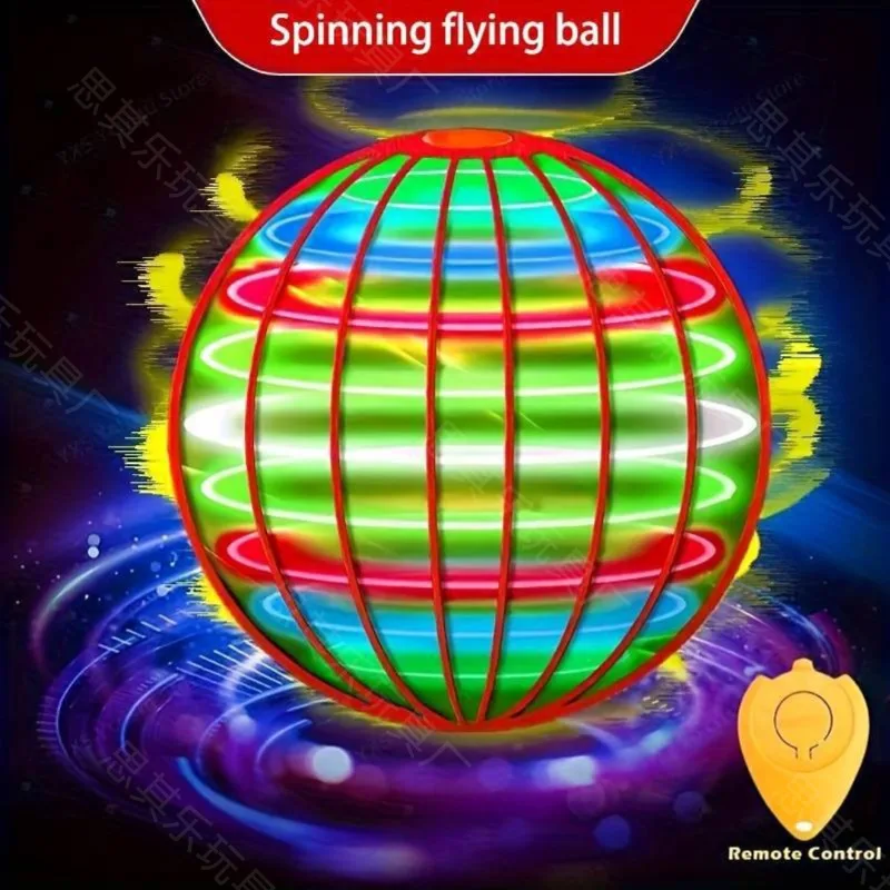Slimme inductie vliegende bal roterend zwevend speelgoed educatief zwart tech handgestuurd lichtgevend speelgoed voor kinderen cadeau
