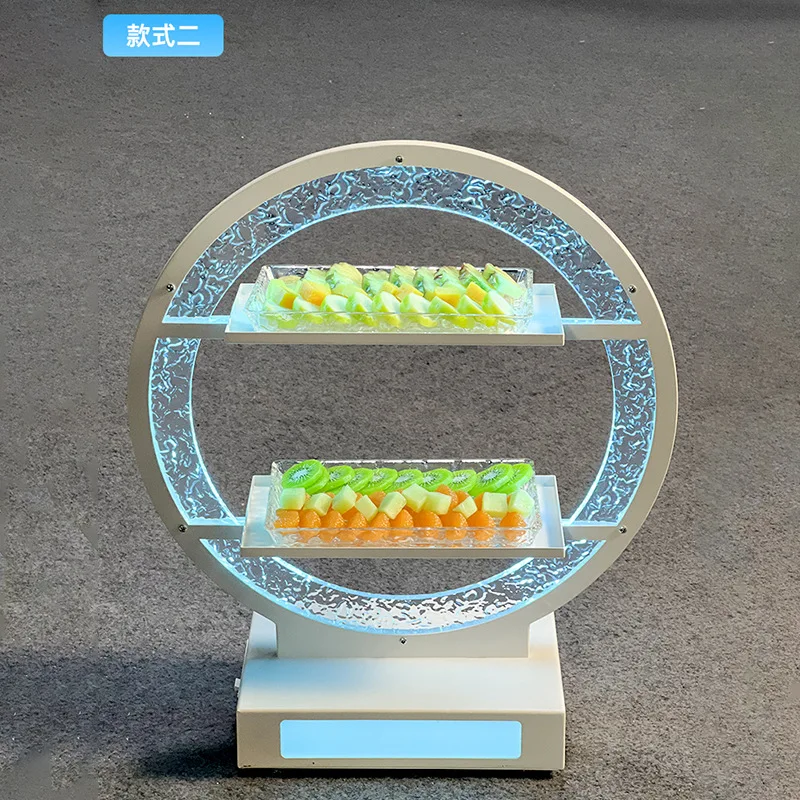 

Bar luminous fruit plate party KTV snack plate led creative snack plate clear bar electronic sound box table platter rack