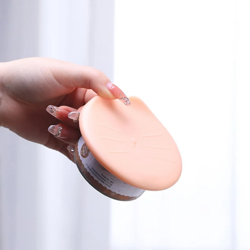 

Dog Food Travel Container Can Lid Pet Cat Cover Jar Reusable Lids Puppy