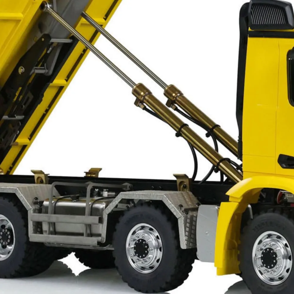 

Новый 8x8 1/14 LESU гидравлический RC самосвал Roll On/Off металлический мусорный бак радиоуправление DIY самосвал готовые автомобили транспортные средства THZH1755