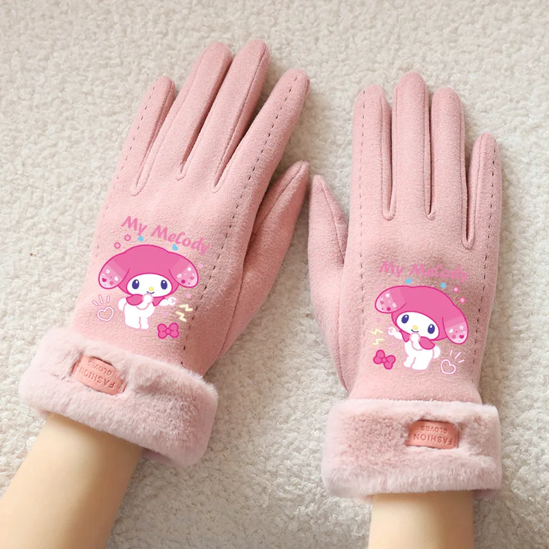 1 قطعة قفازات فورمي ميلودي شتاء دافئ صوف مبطن قفاز سميك يندبروف الباردة برهان في الهواء الطلق قفاز الاطفال عيد الميلاد #3