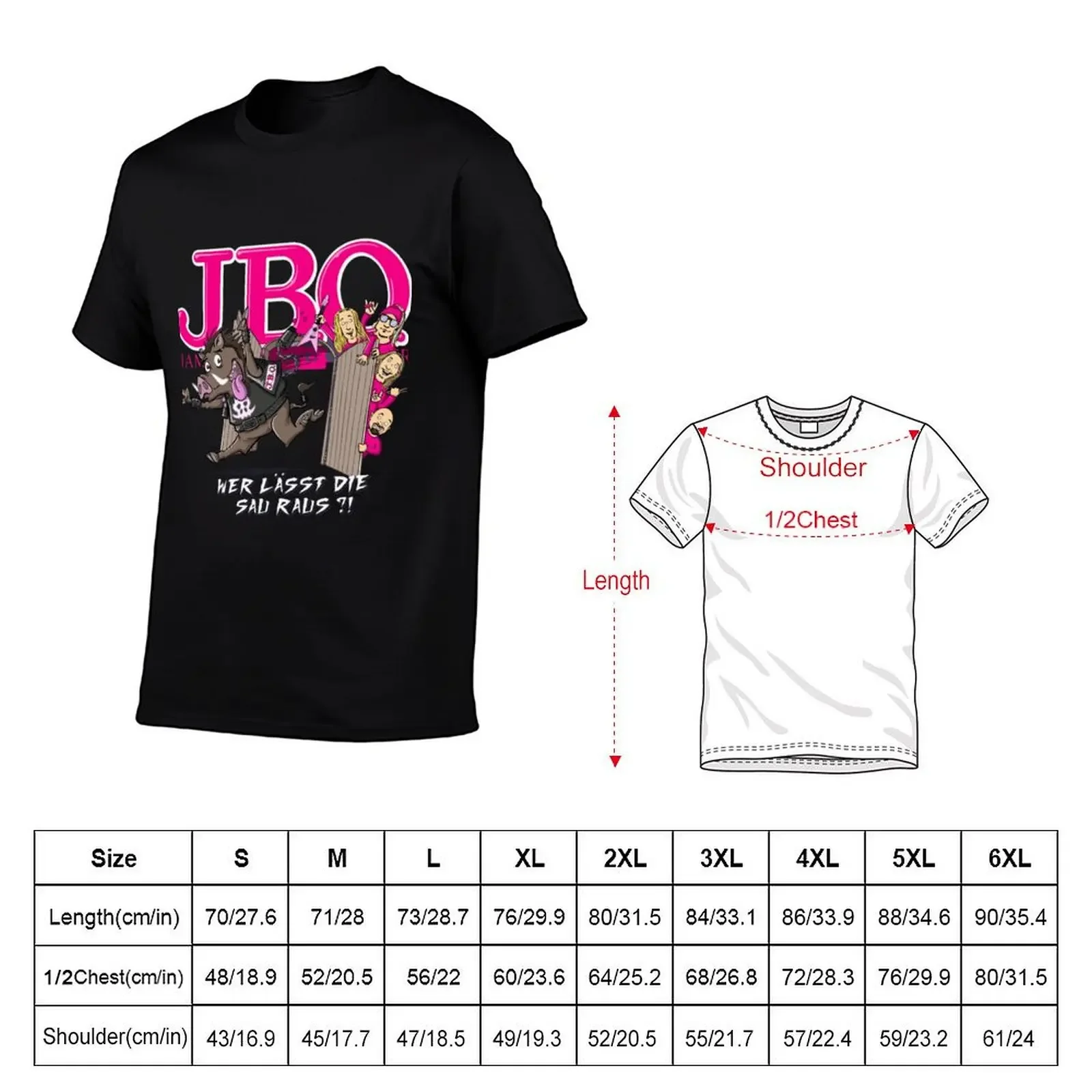 J.B.O Bands Art Funny T-Shirt new edition rapper graphic tees vintage graphic tee anime tshirt mens clothes