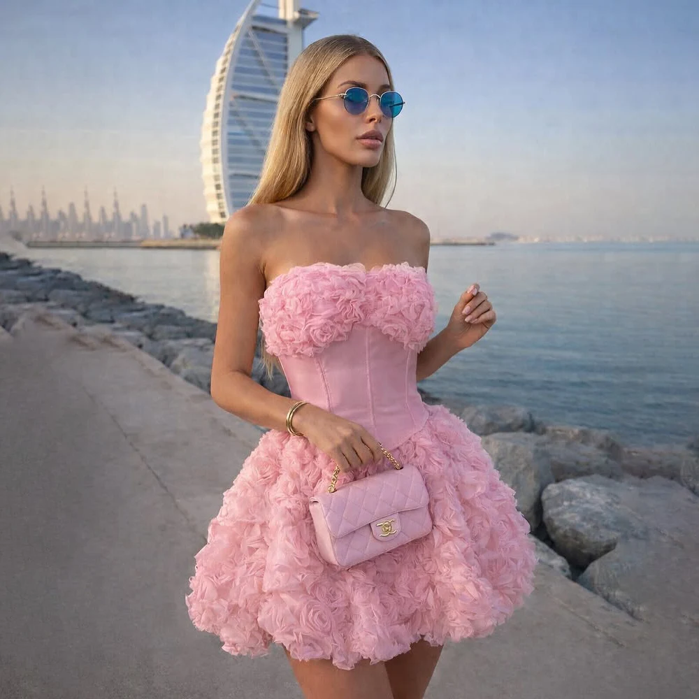Fashion Short Weddings Dresses A Line Corset Bride Dresses Mini Prom Gown Vestido De Novia Customized Party Gowns
