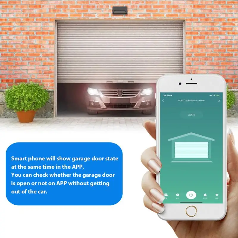 Tuya WiFi Garage Door Opener Smart Gate Door Controllor Switch Smart Home Control Works Alexa Echo Google Home Smart Life App