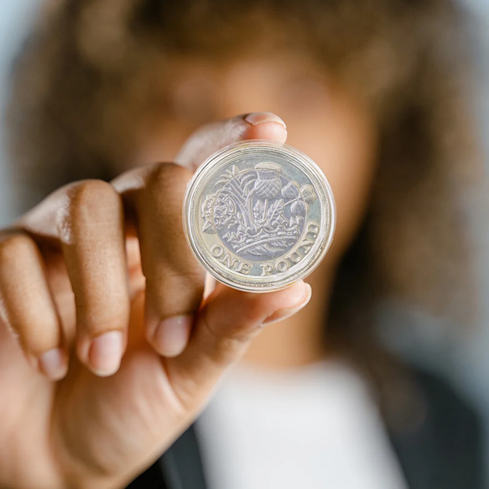 100 Pcs Coin Box Collection Supplies Holders Protective Mini Boxes Capsules for Collectors Storage Case