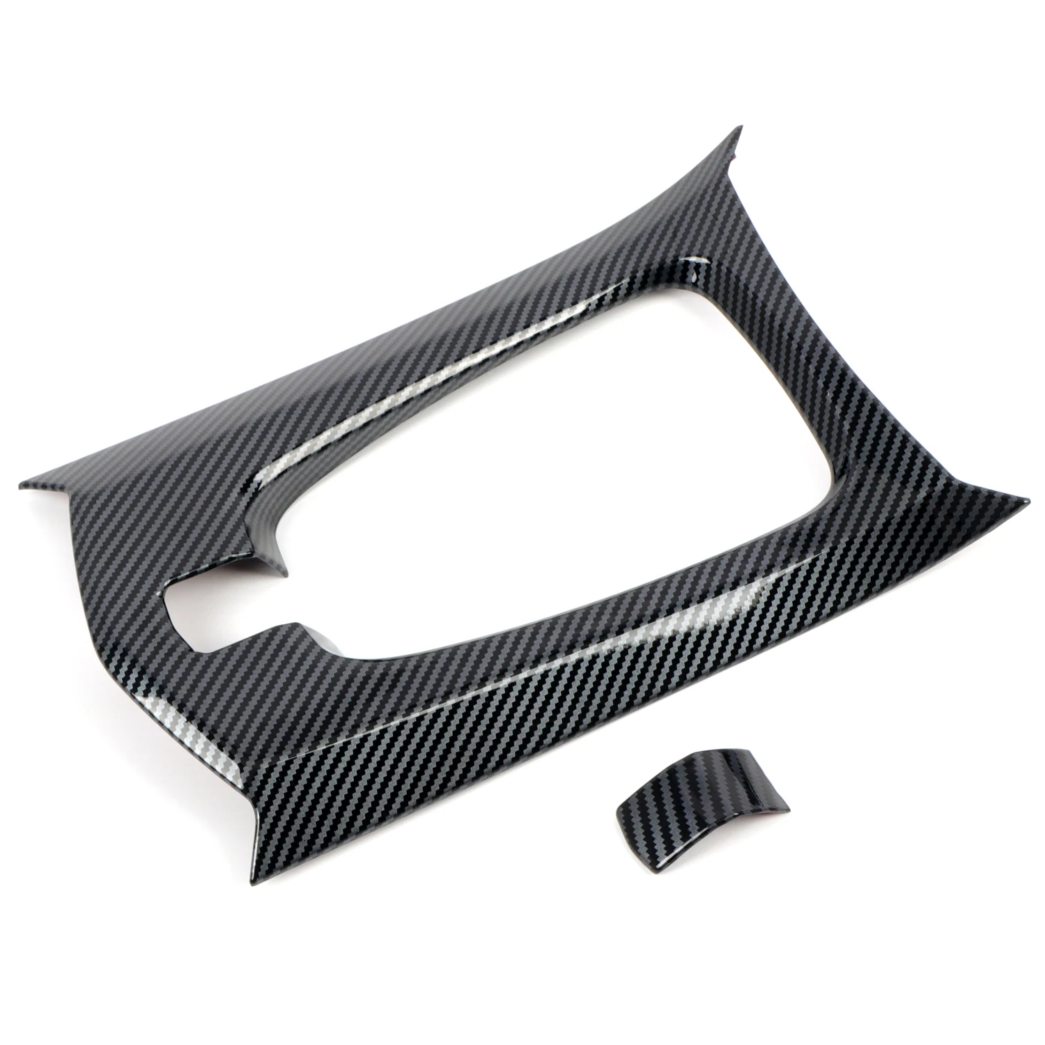 For Cadillac CTS 2008 2009 2010 2011 2012 2013 Carbon Black Front Water Cup Holder Trim Frame Cover sticker Interior Decoration image 5