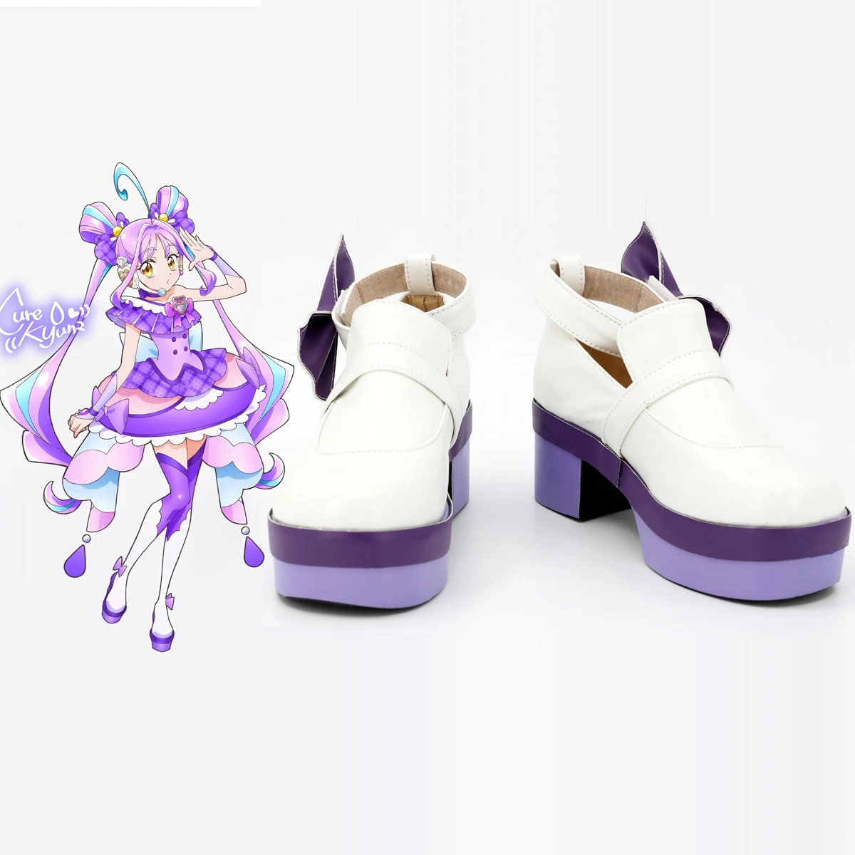 

Обувь для косплея Cure Amethyst на заказ Idol Pretty Cure Sora Harukawa, ботинки для косплея любого размера