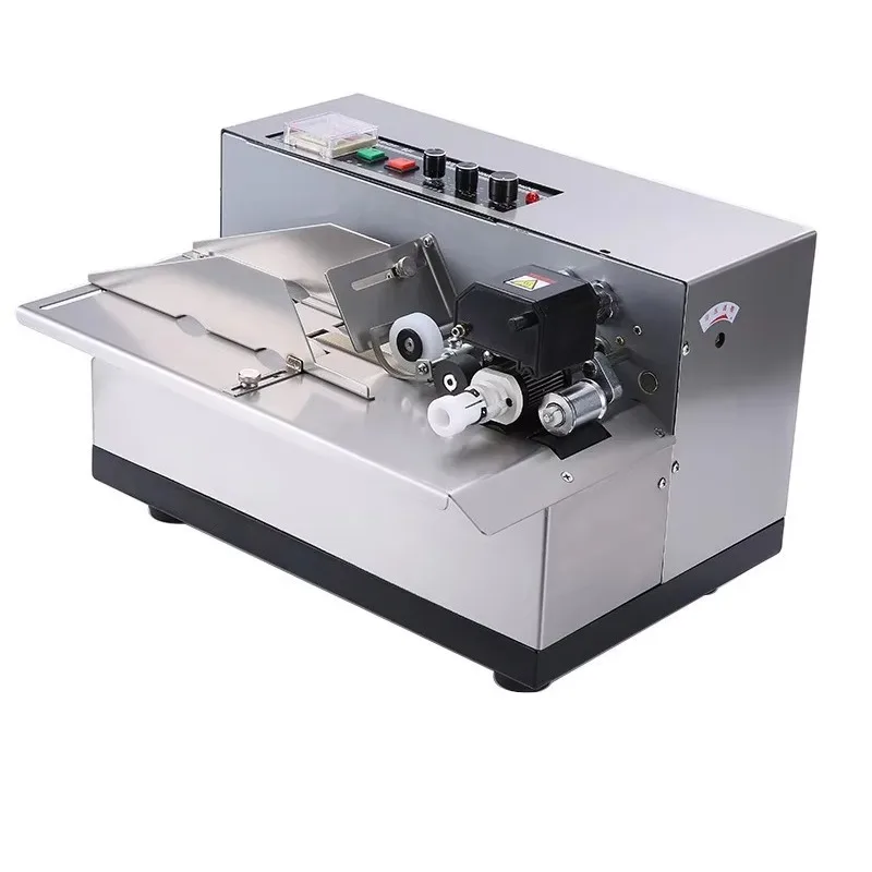 Stainless Steel Solid Ink Roll Coding Machine Dry Ink Coder For Film Plastic Bag Packaging Date Batch Number Printing Industrial
