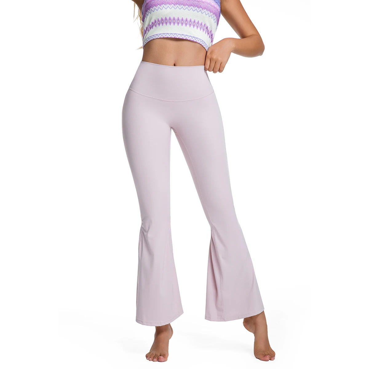 

Daimu Live Stretchy Flared Leggings Comfortable Women Leggings Workout Yoga Pants Quick Dry High Waisted Pants for Yoga Gym