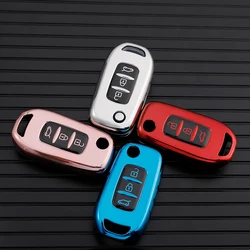 TPU Car Flip Key Case Cover Keychain For Renault Kadjar Captur Megane Sandero Stepway Logan Clio 5 Arkana 2020 2021 Protector