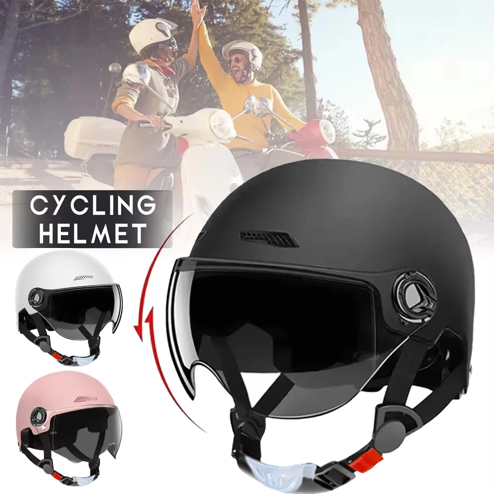 Motorhelm voor heren Dames Klassieke retro scooter halve helm Ultralichte fietshelm MTB-fiets Motorhelm