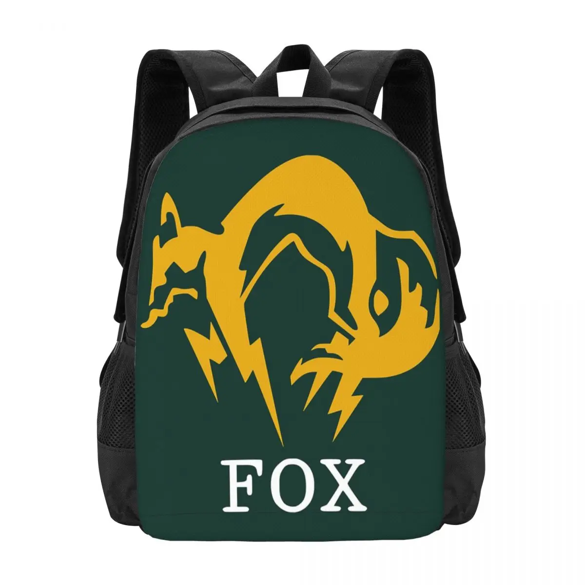 Metal Gear Solid Fox Backpack Hot Sale Daypack Large Capacity Boys Girls BookBag School Bag Shoulder Bags for Men Women
