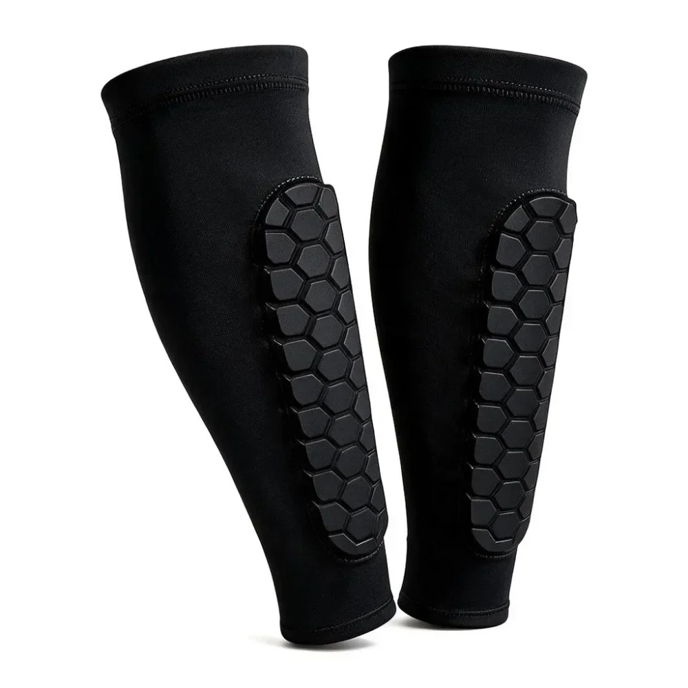 S-XL Football Soccer Honeycomb Pads Shin Pads for Boys Shin Guard Youth Adult Calf Compression Sleeve Support for Shin Splint