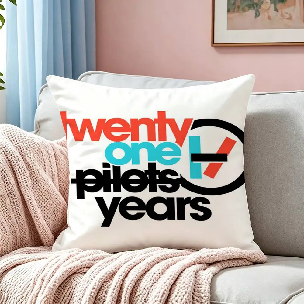 T-Twenty One Pilot  Pillow Case Square Double-Sided Sofa Cushion Cover Bedroom Bedside Pillow