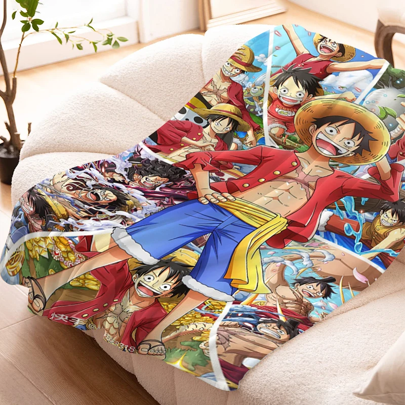 

Anime Blanket Sofa Piece Knee Bed Fleece Camping King Size Warm Winter Flannel Custom Fluffy Soft Blankets Microfiber Bedding