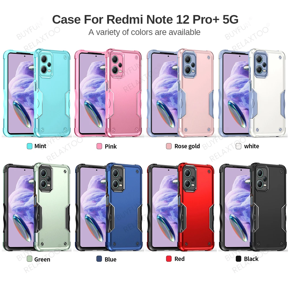 เคสป้องกันสำหรับ Xiaomi redmi Note 12เคสเกราะเบาทนทานกันกระแทกกรอบป้องกัน12 Pro Note 12 Pro PLUS