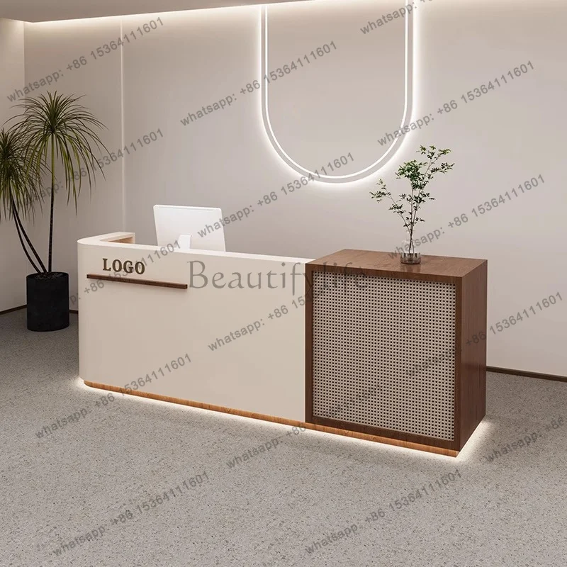XX.Modern Luxury Reception Desks Industrial Hotel Unique Design Reception Desks Restaurant Organizers Mostrador Trendy Furniture