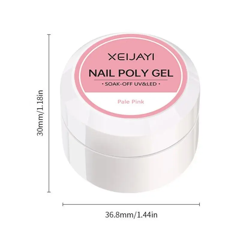 Soak Off UV LED Gelatina Estensione Gel per unghie Multicolor Bianco latte Trasparente Rosa Modellazione Colla per intaglio Salone per unghie Manicure fai da te