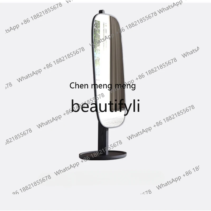 

Italian minimalist bedroom floor-to-ceiling full-length dressing mirror cloakroom full-body dressing mirror, modern simplicity H