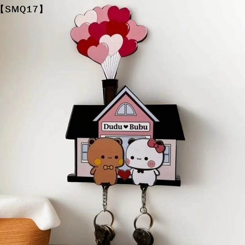 Wall Anchor Plastic - Wandschlüsselhalter Panda Bubu und Dudu Acryl-Schlüsselanhänger