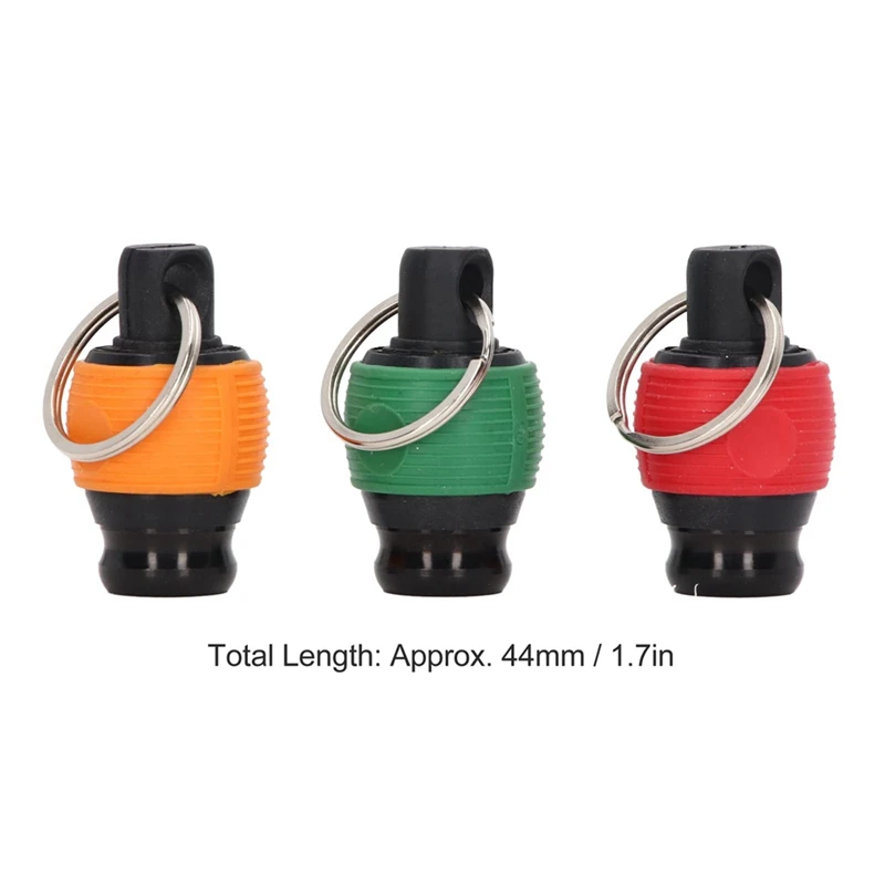 アルミニウム合金ドライバービットホルダー、キーチェーン延長バー、ドリルねじアダプター、六角ハンドル、1インチ、4インチ、3個