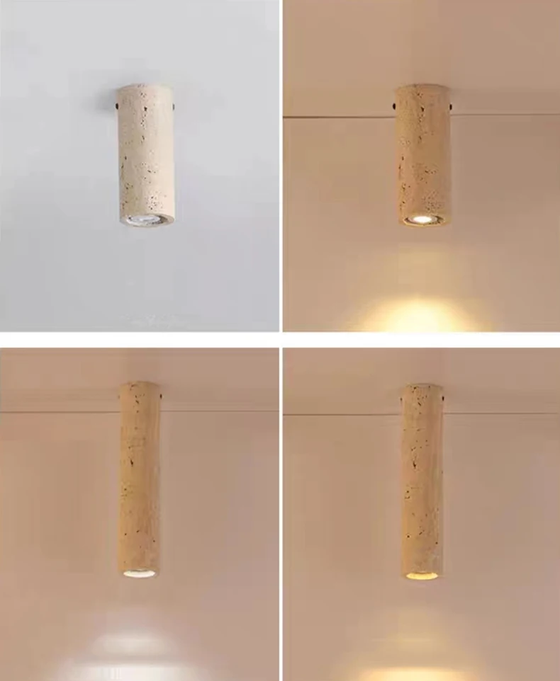 Cylindrical Natural Stone Ceiling