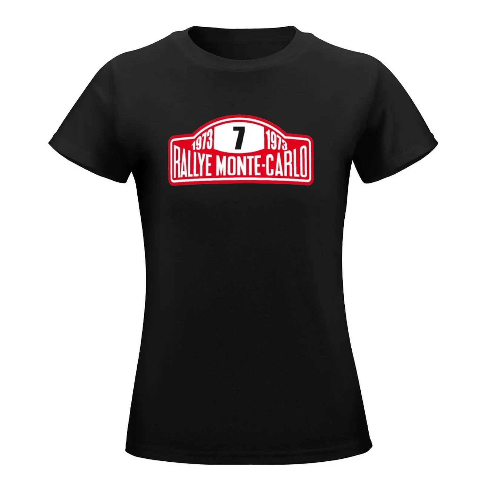 Monte Carlo Rally T-Shirt vintage clothes lady clothes white t-shirt dress for Women sexy