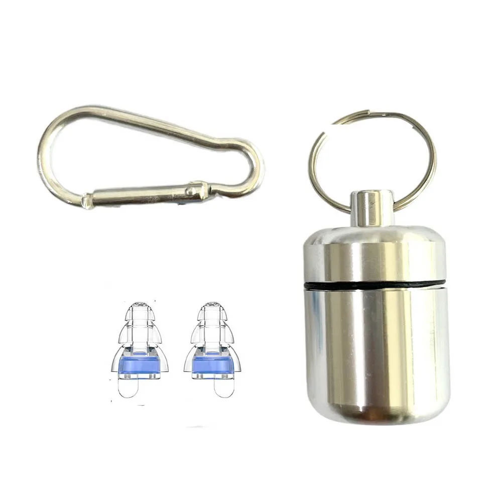 1 Pair Reusable Noise Cancelling Earplugs Hear Safe Ear Protection Noise Reduction Earplugs Sound Insulation Soft Silicone