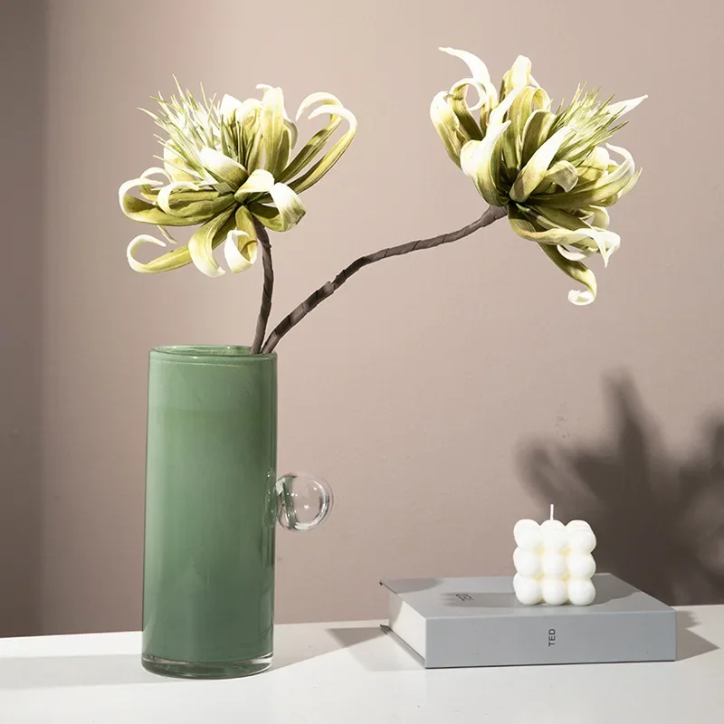 

A1 Glass Vase Geometric Glass Sphere Glass Fruit Bowl Desktop Storage Container Flower Vase Floral Arrangement Accessories