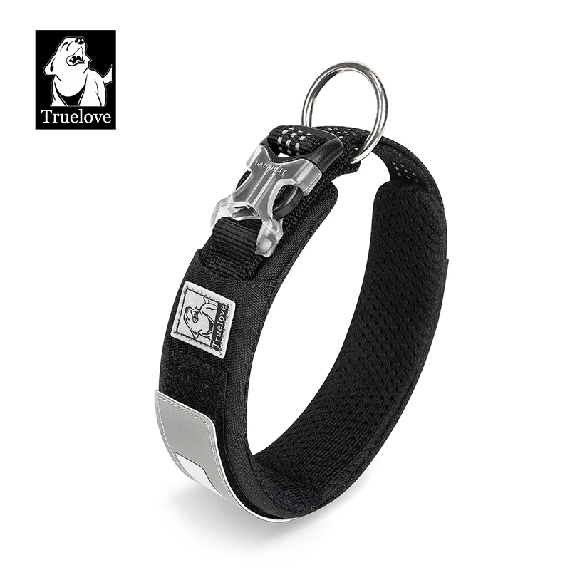 Truelove Collar Pet Collar Reflexivo Multifuncional Personalizado Cola Dog Dupont Soft Breathable Ajustável Para cães grandes TLC5611