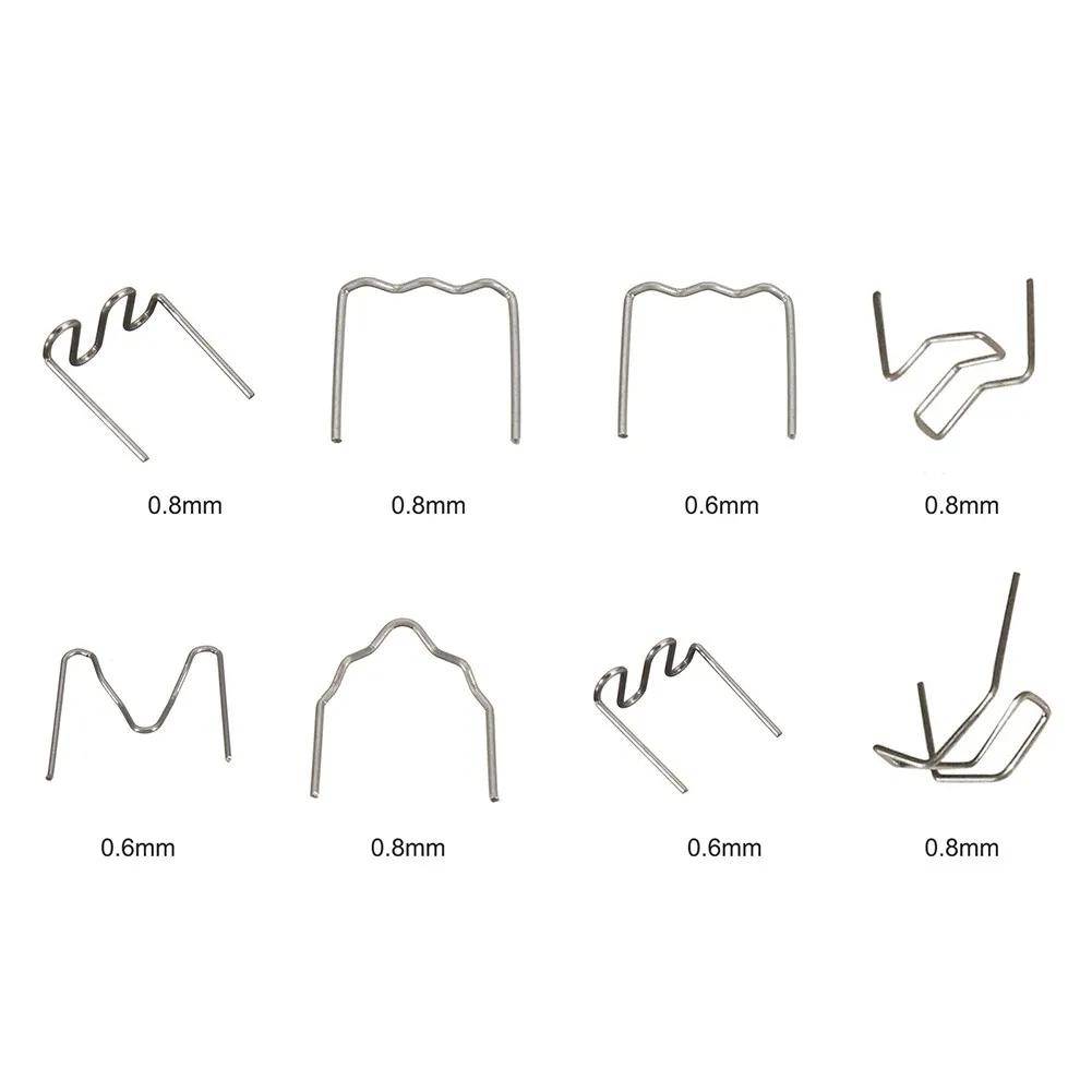 

800pcs Standard Pre-Cut Hot Staples For Car Bumper Plastic Bodywork Repairs Machine Welding Repair Kit Welding Tool Accessories