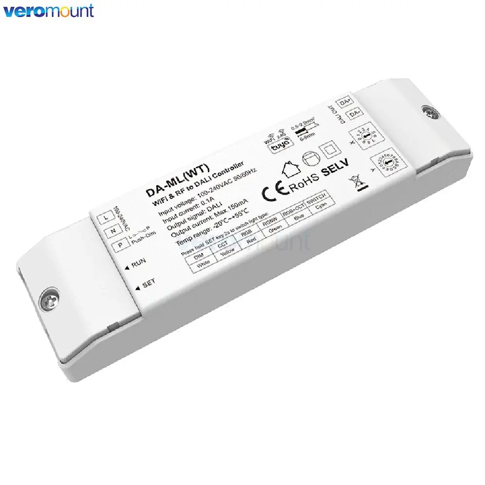 Skydance WiFi ZigBee 2.4G RF DALI Dimmer Tuya Smart APP Controllo cloud DA-ML DA-ML(WT) DA-ML(WZ) per striscia LED RGB/RGBW/CCT