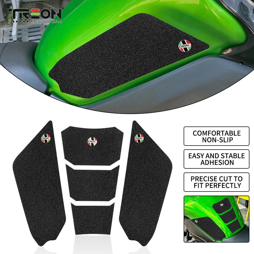 Für kawasaki z900 z 2023 2017-Motorrad rutsch feste Kraftstoff tankpads Gas Knie griff Traktion aufkleber Schutz