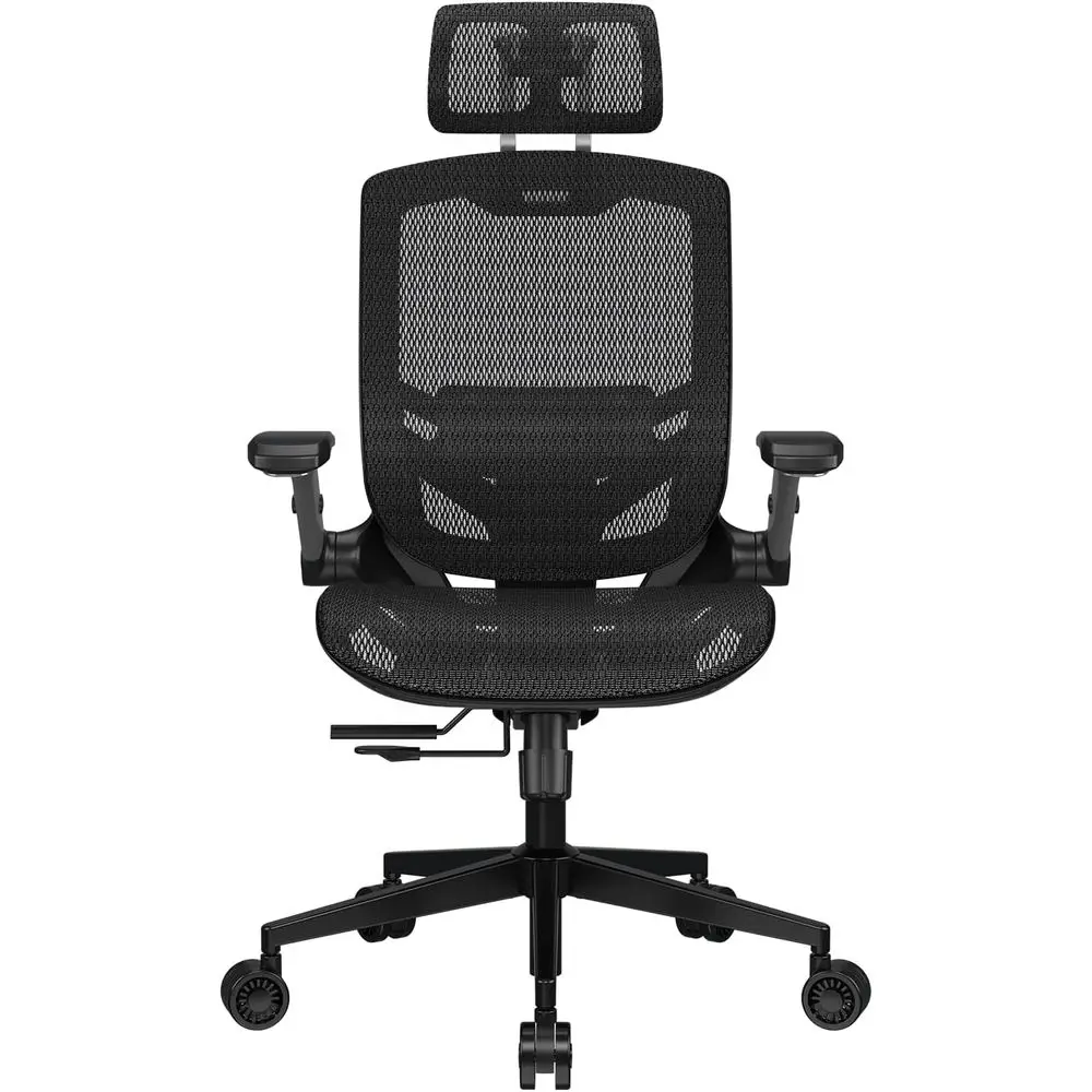 

Ergonomic Mesh Gaming Chair: Comfortable, Adjustable Armrests, Lumbar Support, Height & Class 4 Gas Cylinder, Large Wheels