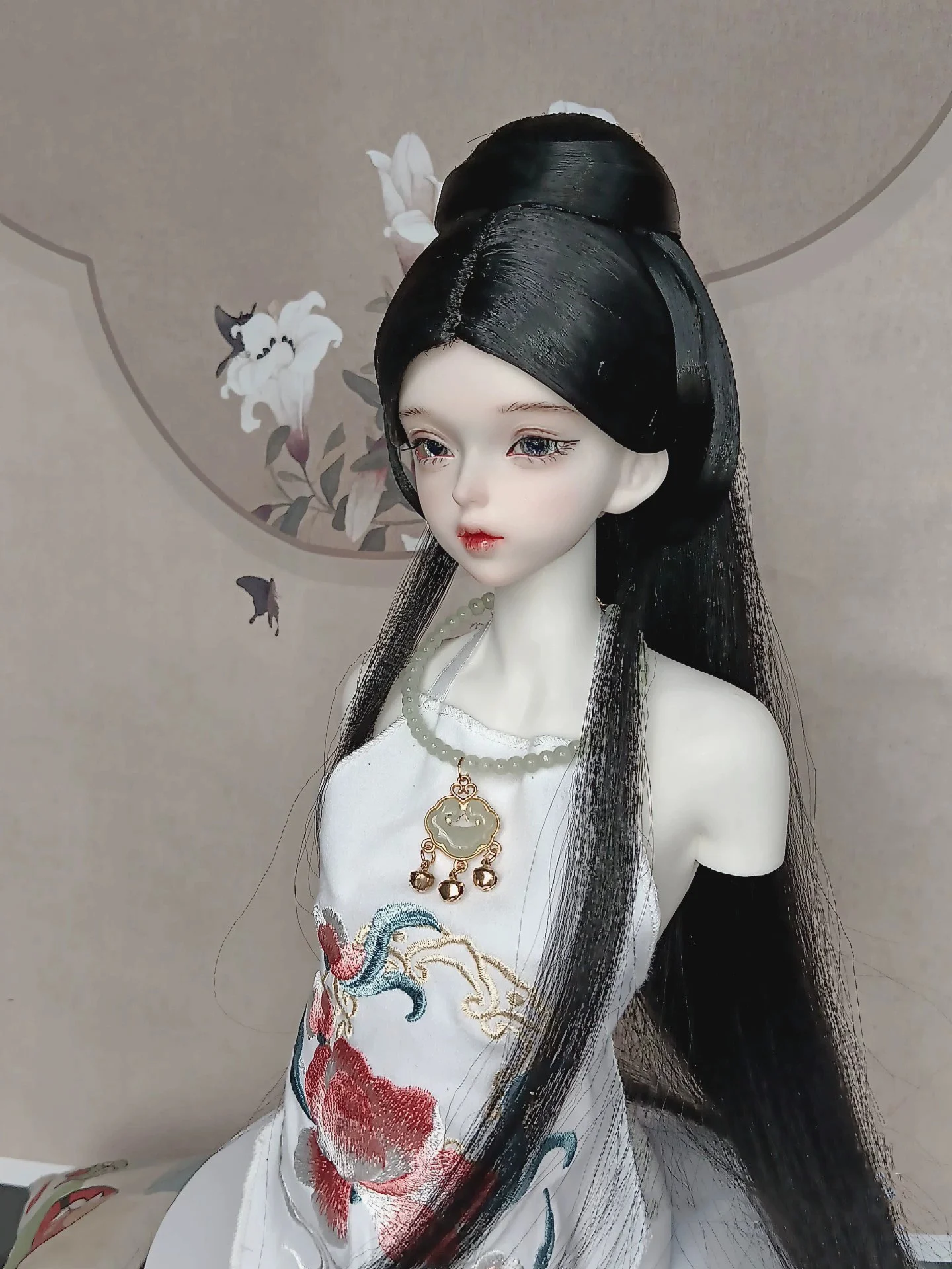 고대 코스튬 BJD 가발, 한푸 요정 긴 머리 레트로 가발, BJD/SD MSD SD13, 큰 소녀 SSDF 인형 액세서리, C2373, 1/4, 1/3 체중계