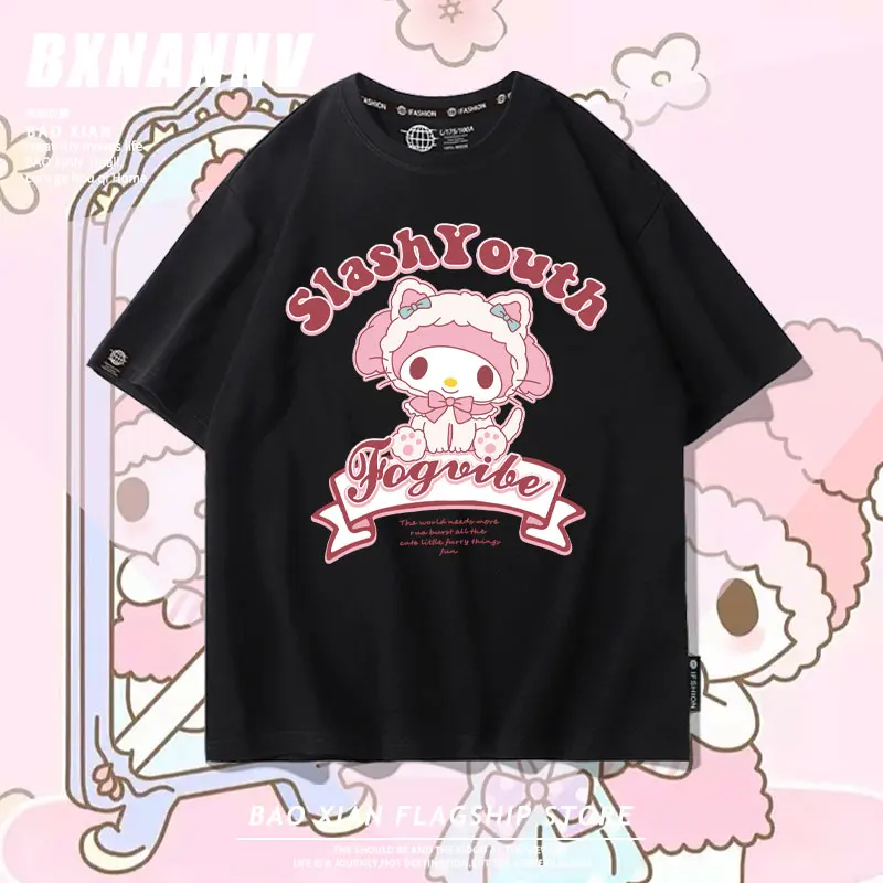 

Sanrio short-sleeved T-shirt women foreign style Kulomi Yugui dog animation around summer girls cotton clothes