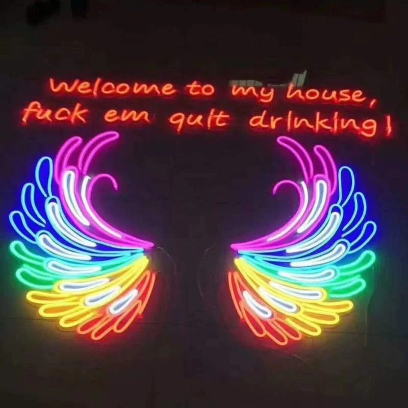 Customized RGB Neon LED light Sign, neon RGB LED flexible signboard for decoration, neon LED letters for shop name signs