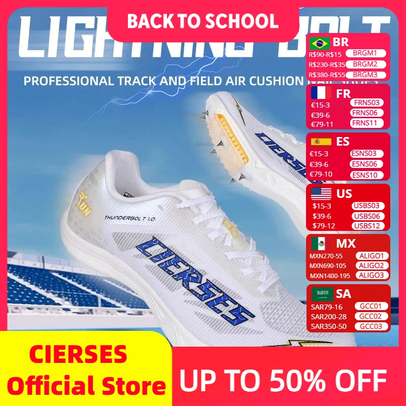 Carbon Plate Air Cushion Track and Field Shoes Men Spikes Tr