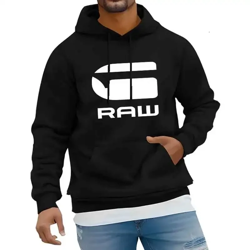 

Spring Autumn Male Hooded Jogging Sweatshirt Casual Versatile Hoodie Street Fashion Y2K Clothing Print Unisex Long sleeves Top