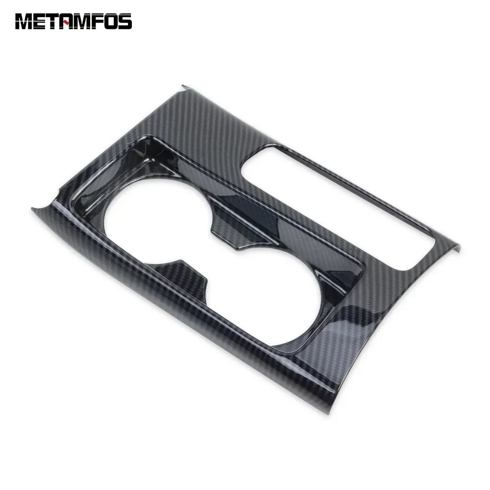 

Для Mitsubishi ASX/RVR/Outlander Sport ES 2020-2023 2024, центральная консоль из углеродного волокна, крышка панели чашки для воды, накладка, автомобильные аксессуары