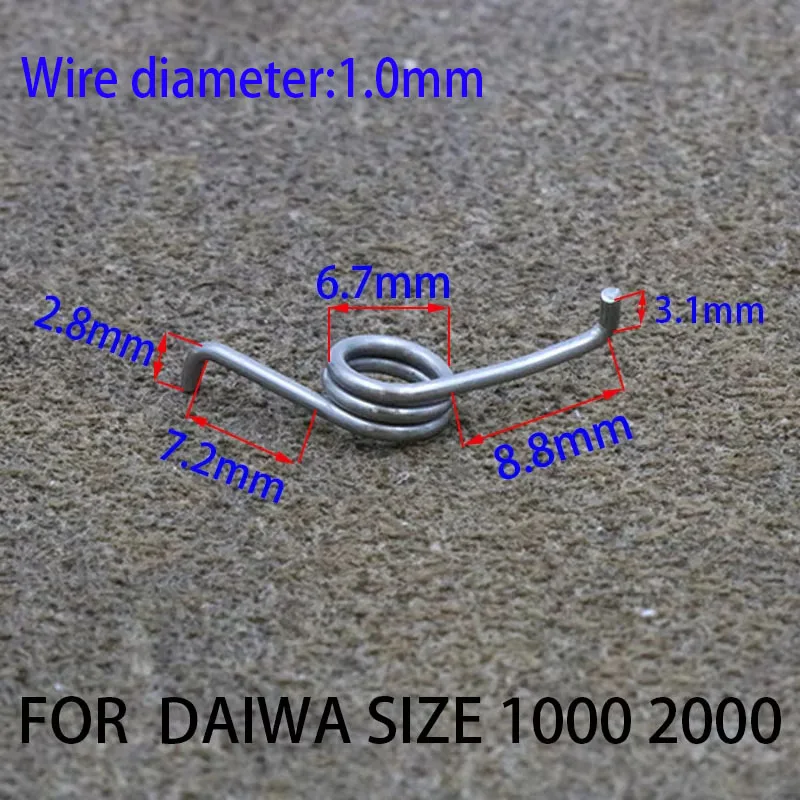 For DAWA-Fishing Spinning Reel Drum Wheel, Stainless Steel, Silver Spring, Torsional Repair, Modify Accessories