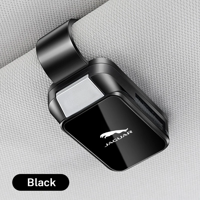 Car Glasses Case Auto Sun Visor Glasses Sunglasses Clip Card Ticket Holder for Jaguar XF XJ XJL XE XKR XK E F I PACE JS R sport