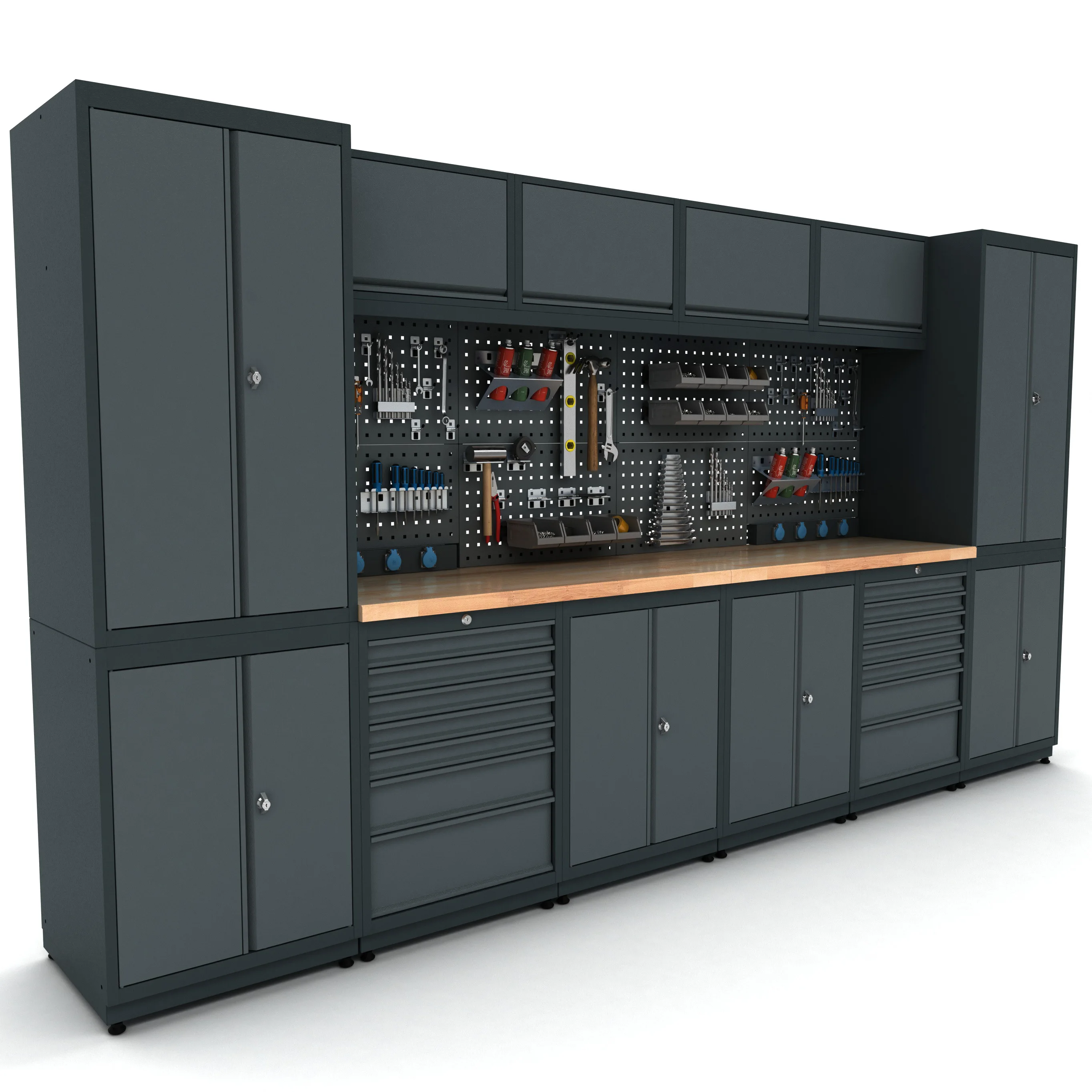 Modular Tool Cabinet System for Mechanic Garages