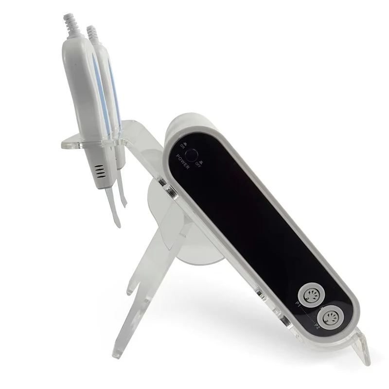 Detergente viso portatile a doppia testa LCD profondo ​ ​ Restringimento della pelle rassodante per la rimozione dei punti neri dello scrubber del viso della macchina ad ultrasuoni dei pori